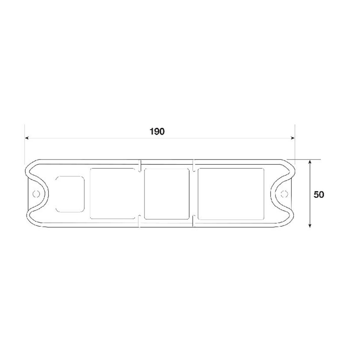 PKT 2 LED STOP/TAIL/IND/REVRSELAMP 10-30V W/REFLECTOR SLMLNE SUITS FORKLIFT IP67, , scaau_hi-res