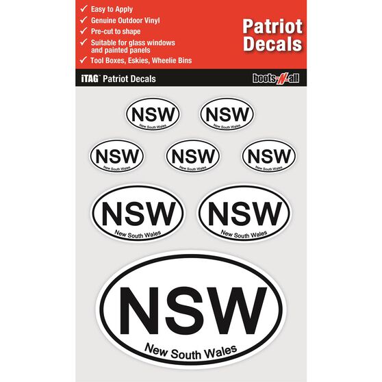 ITAG PATRIOT DECALS SHEET - NEW SOUTH WALES, , scaau_hi-res