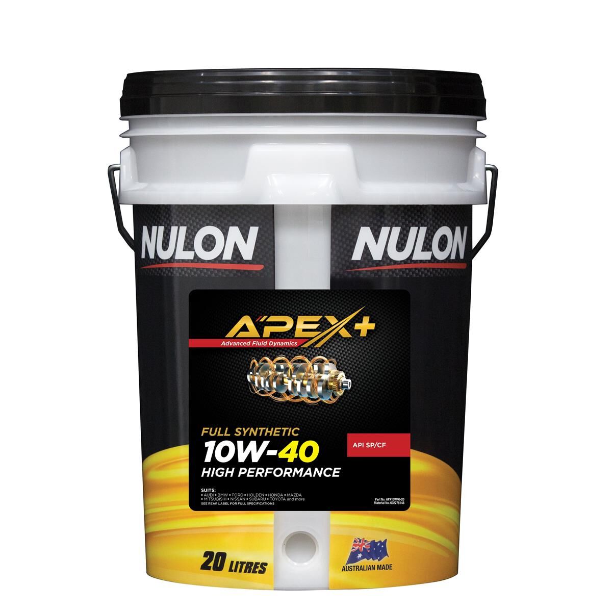 20L NULON APEX+ 10W-40 LONG LIFE PERFORMANCE, , scaau_hi-res
