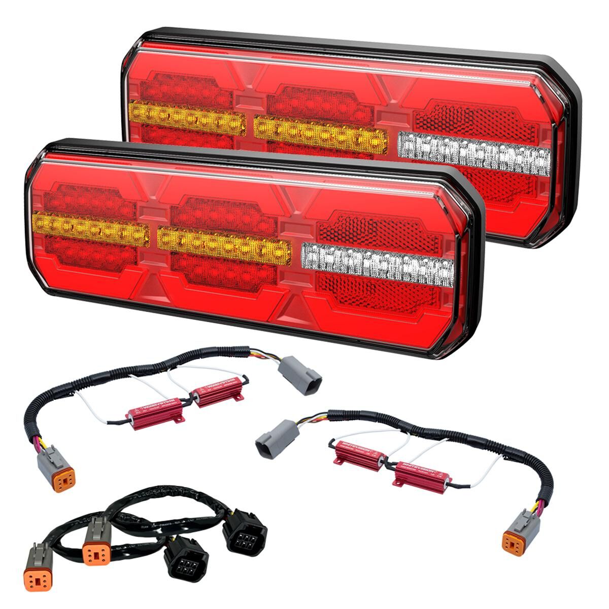 LED REAR COMBINATION LIGHTING KIT PLUG & PLAY SUITS FORD RANGER / MAZDA BT50 2016-2020, , scaau_hi-res