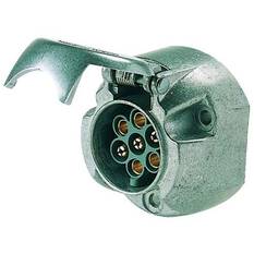 TRAILER SOCKET 7 PIN LGE ROUND, , scaau_hi-res