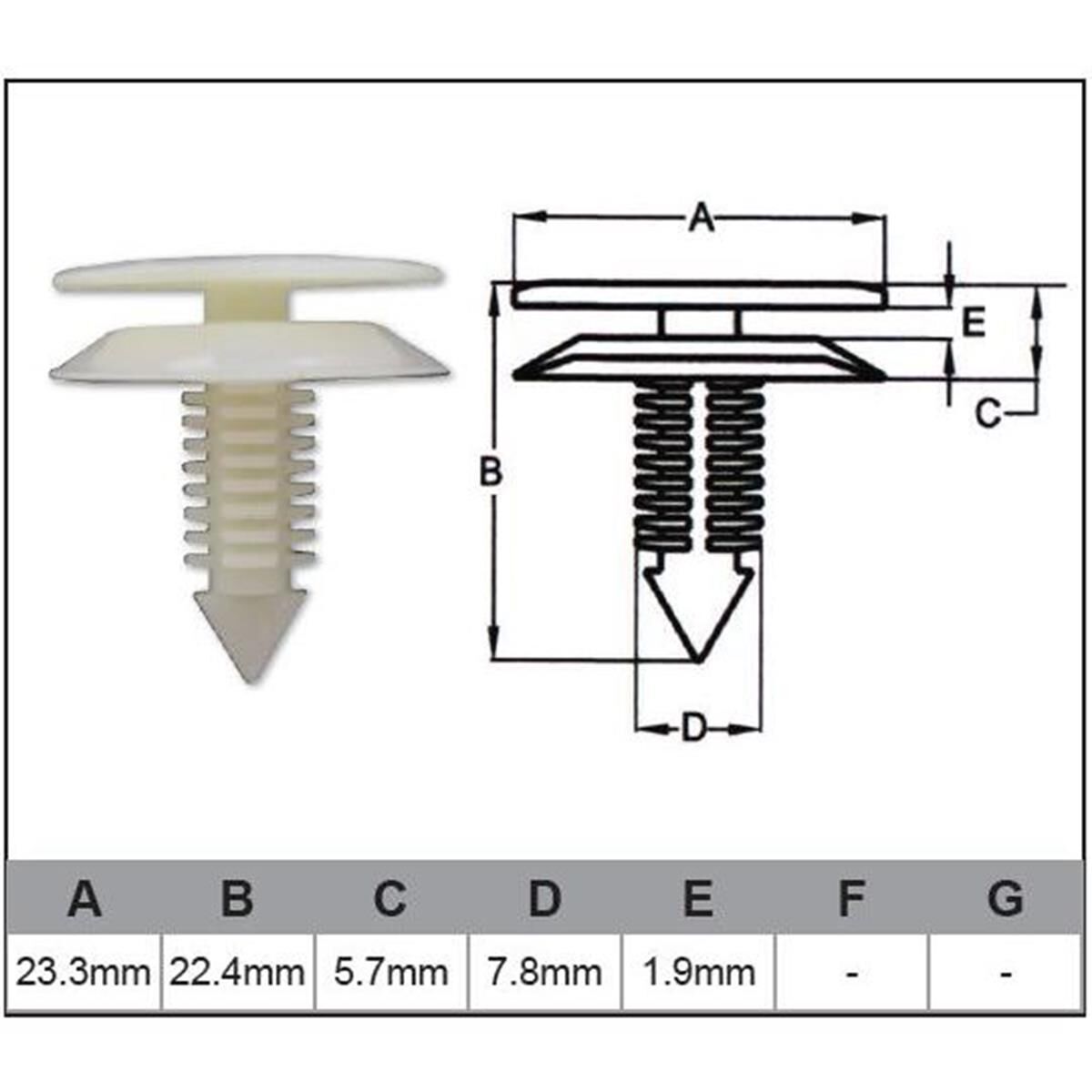 PKT 100 AUTOMOTIVE FASTENER, , scaau_hi-res