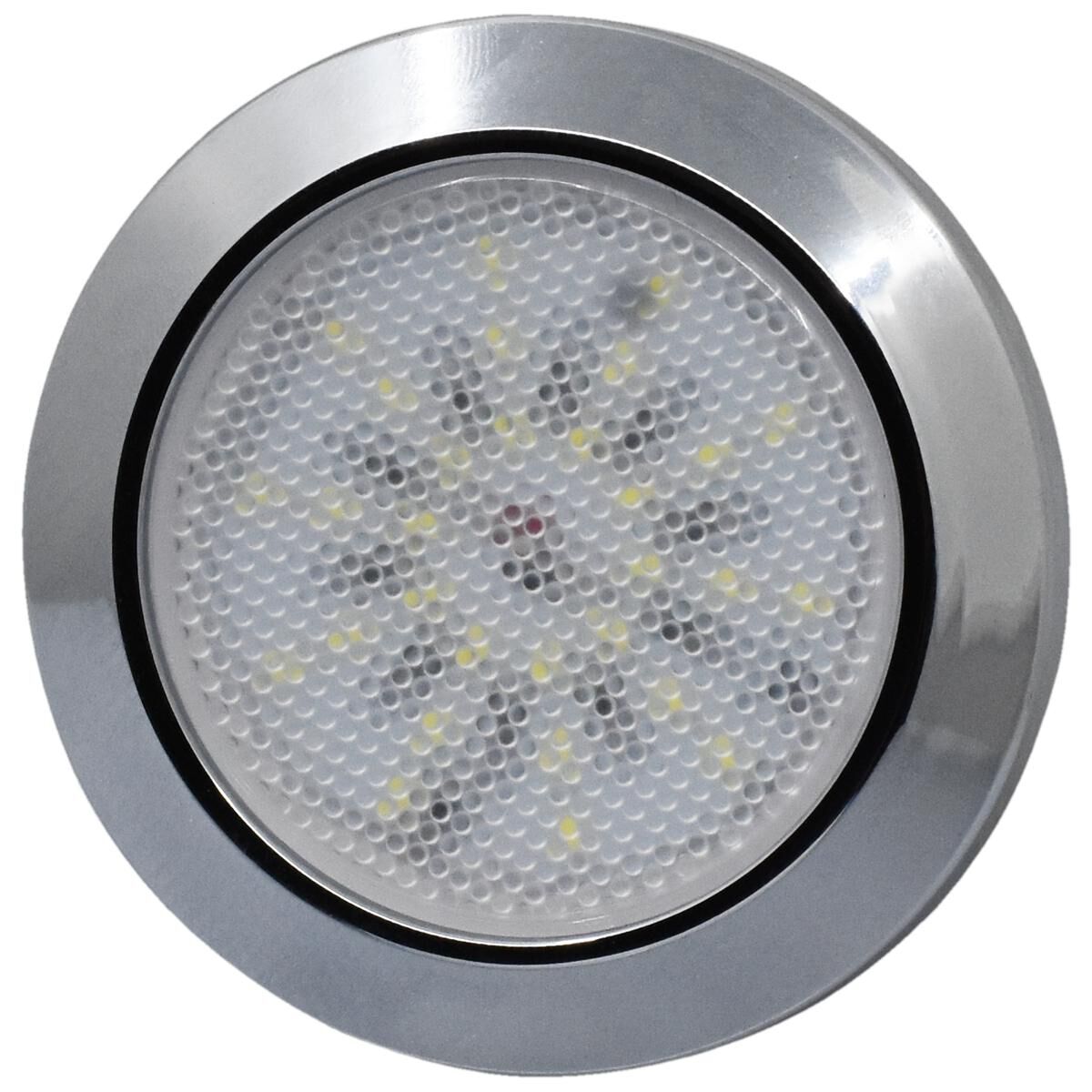 70 MM ROUND LED INTERIOR LIGHT CHROME BASE, , scaau_hi-res
