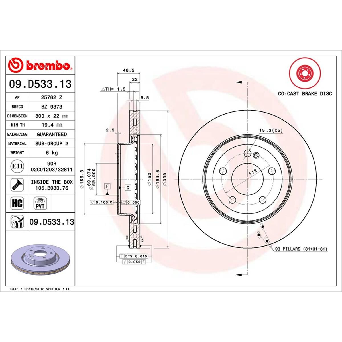 BREMBO DISC ROTOR, , scaau_hi-res