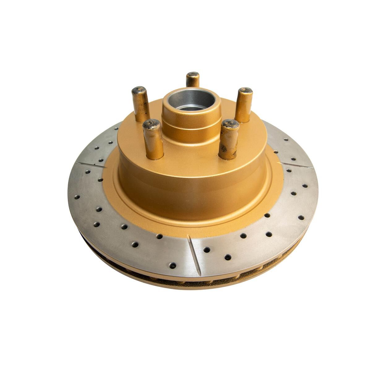 Street Gold Cross-drilled/slotted KP [ Ford 69-75 XW-XB F ] HUB TYPE, , scaau_hi-res