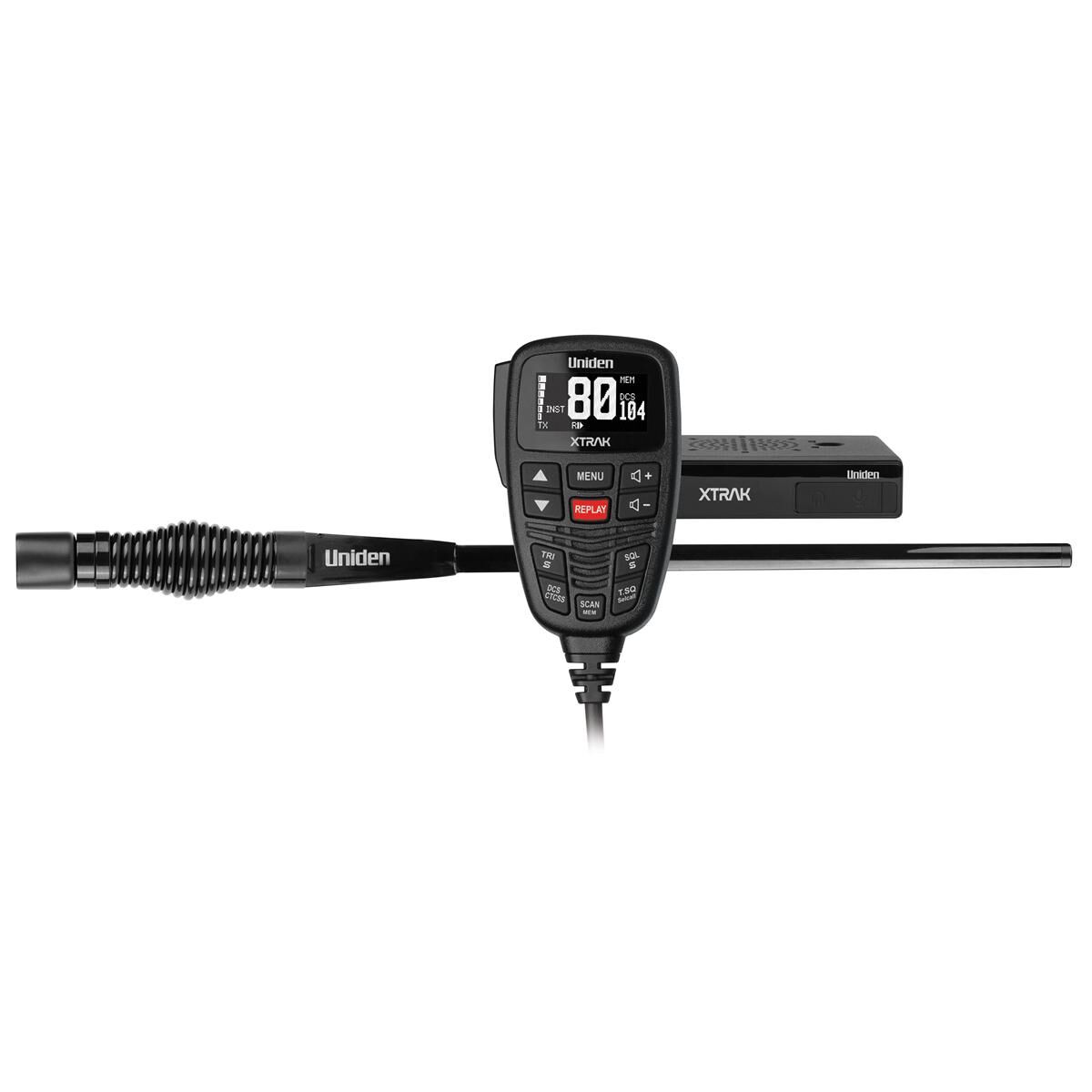 Smart UHF Radio with Large OLED Display and ATX890S Heavy Duty Antenna, , scaau_hi-res