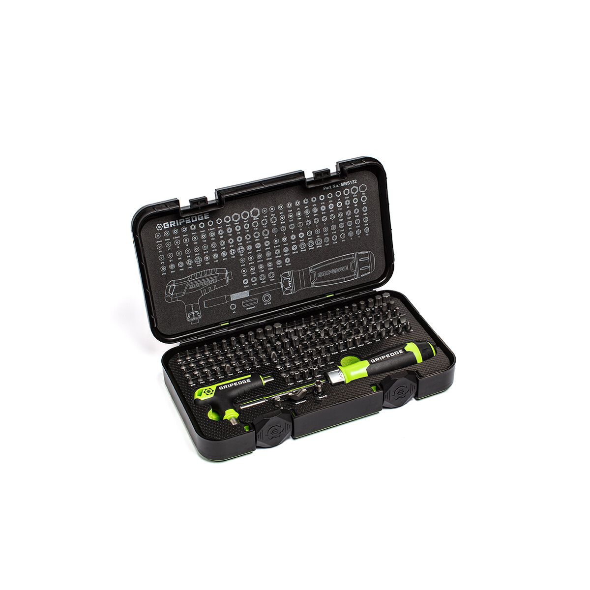 GRIPEDGE MULTI BIT & DRIVER SET 132PC, , scaau_hi-res
