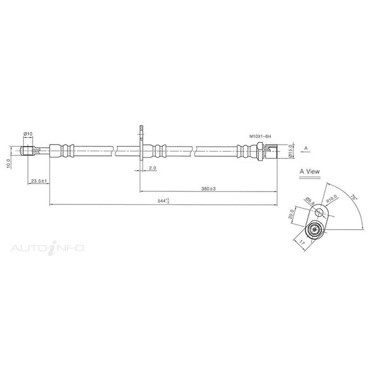 PTX B HOSE FRH SUBARU FORESTER SH 09 ON, , scaau_hi-res