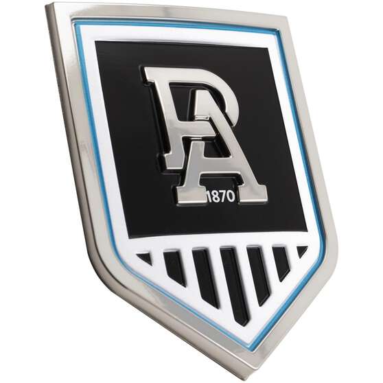 AFL PORT ADELAIDE 3D CHROME CAR EMBLEM, , scaau_hi-res