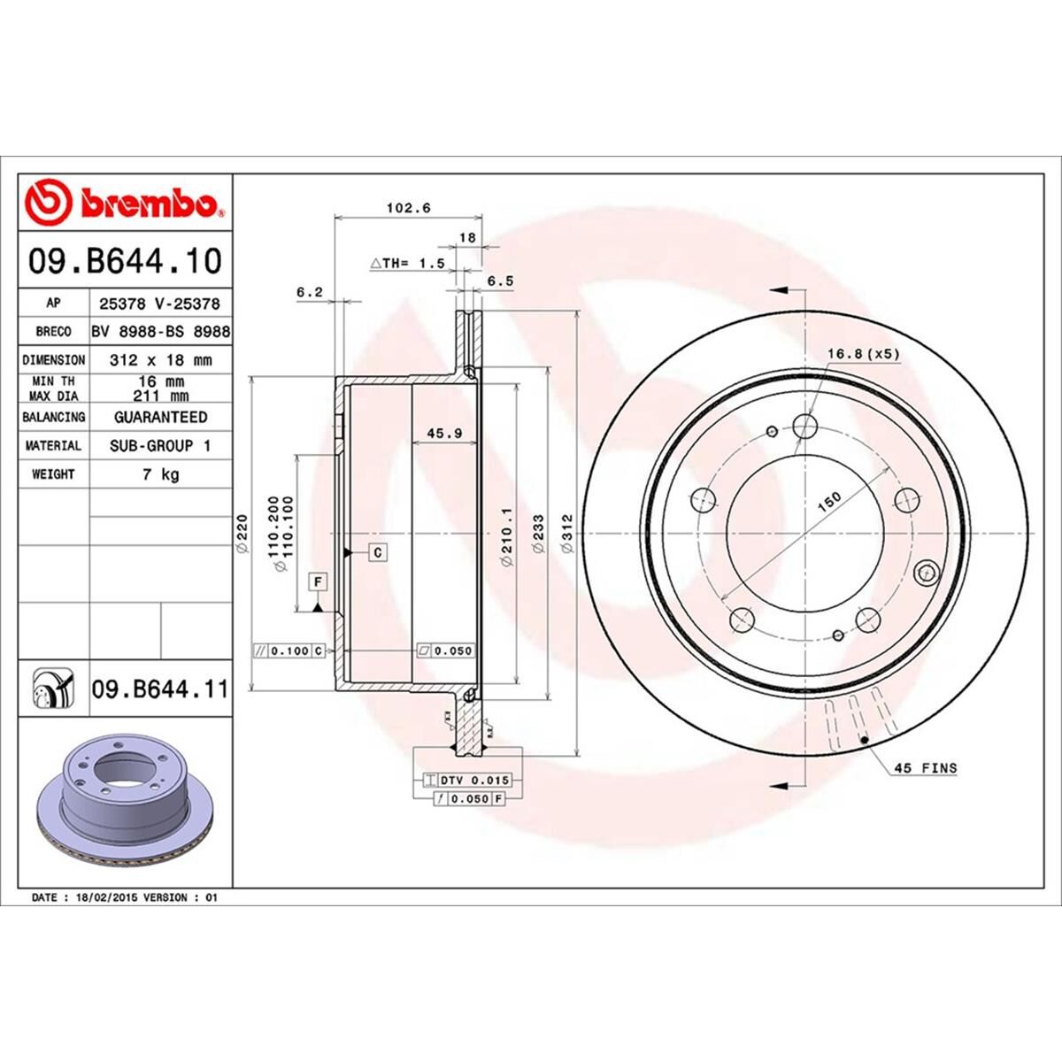 BREMBO DISC ROTOR, , scaau_hi-res