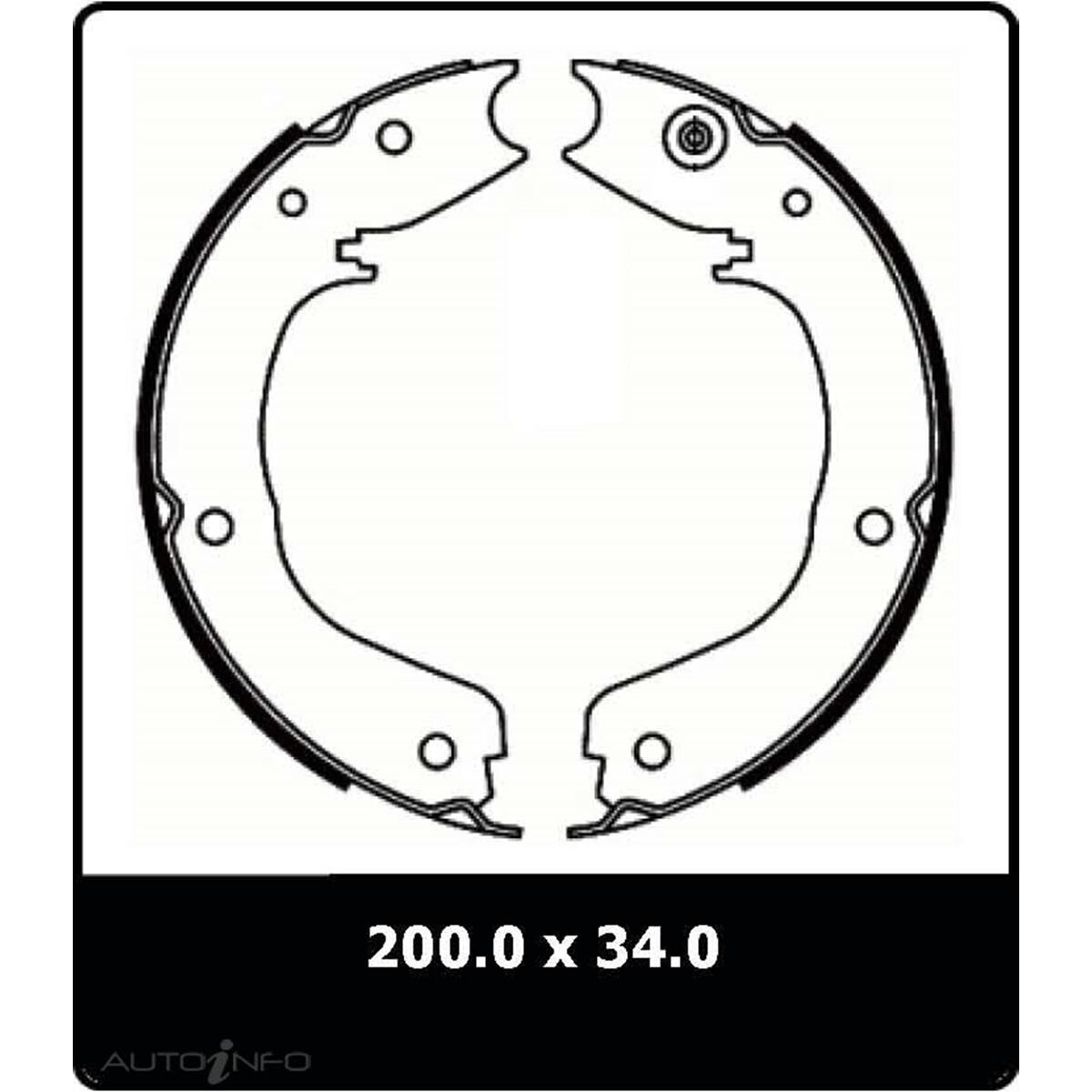 PTX BRAKE SHOE MITSUBISHI PAJERO HANDBRA, , scaau_hi-res