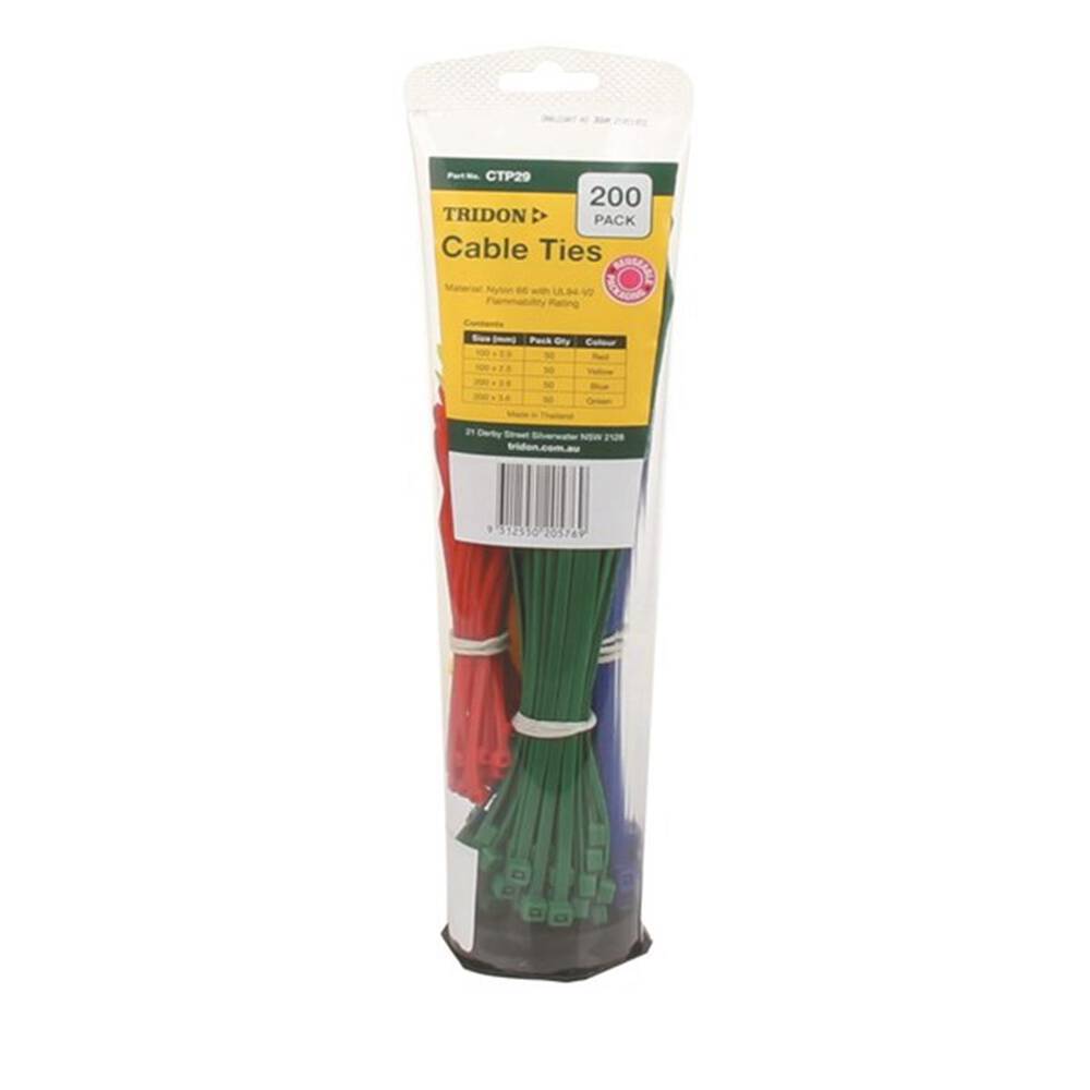 Cable Toothpaste Tridon Toothpaste Tube Cable Tie Combo Pack -Assorted Colours - CTP29 ...