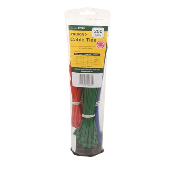TRIDON TOOTHPASTE TUBE CABLE TIE COMBO PACK- ASSORTED COLOURS, , scaau_hi-res