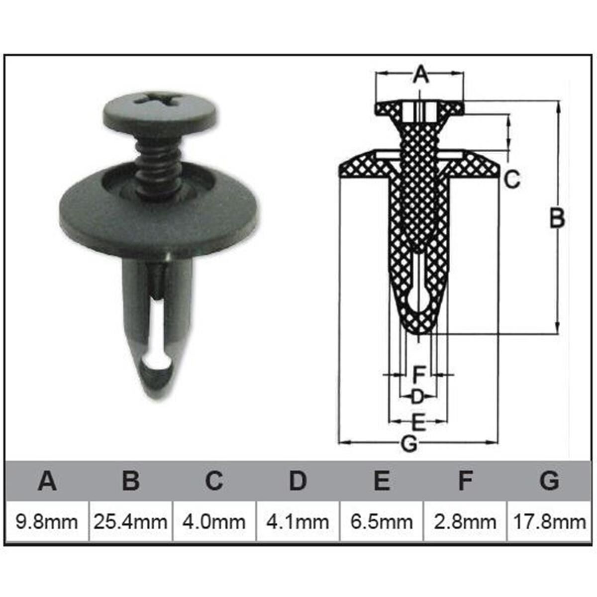PKT 100 AUTOMOTIVE FASTENER, , scaau_hi-res