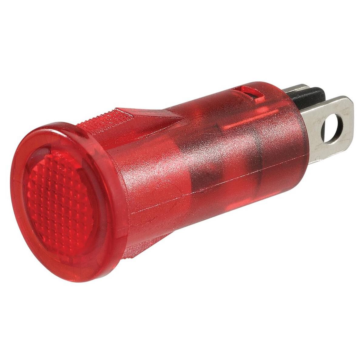 RED LED PILOT LAMP 24V PUSHFIT SUITS 12.5mm OPENING 2 xBLADE TERMINALS, , scaau_hi-res