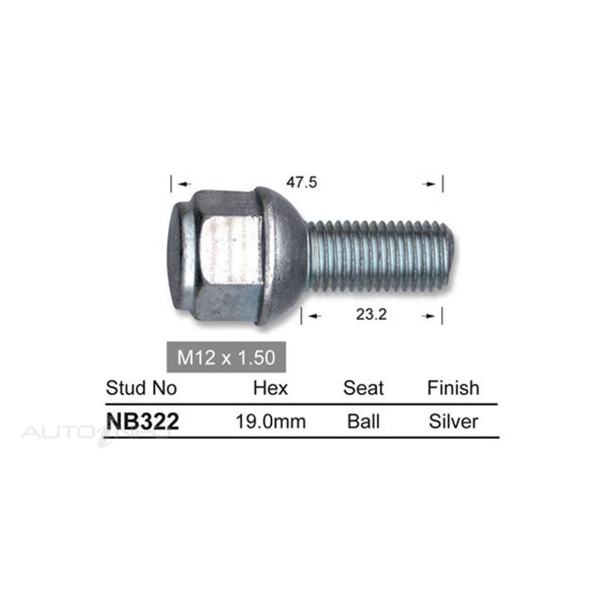 Nice Wheel Stud NB322