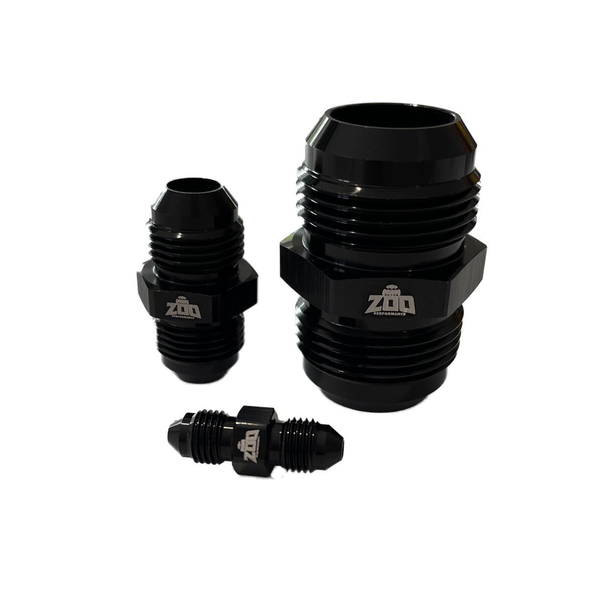 thumbnail image 2 of AN4 Male Flare Union Adapter Fitting – 4AN To 4AN, Aluminum, By TT Racing 2 of 6