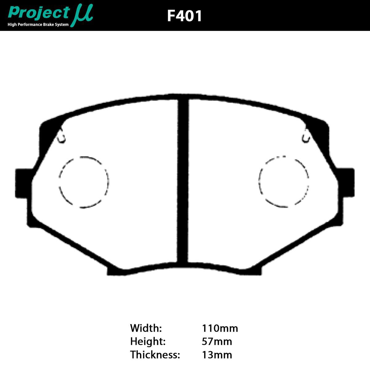 PROJECT MU NS-EP BRAKE PAD SETMAZDA MX5 NA8 NB6 NB8A FRONT, , scaau_hi-res