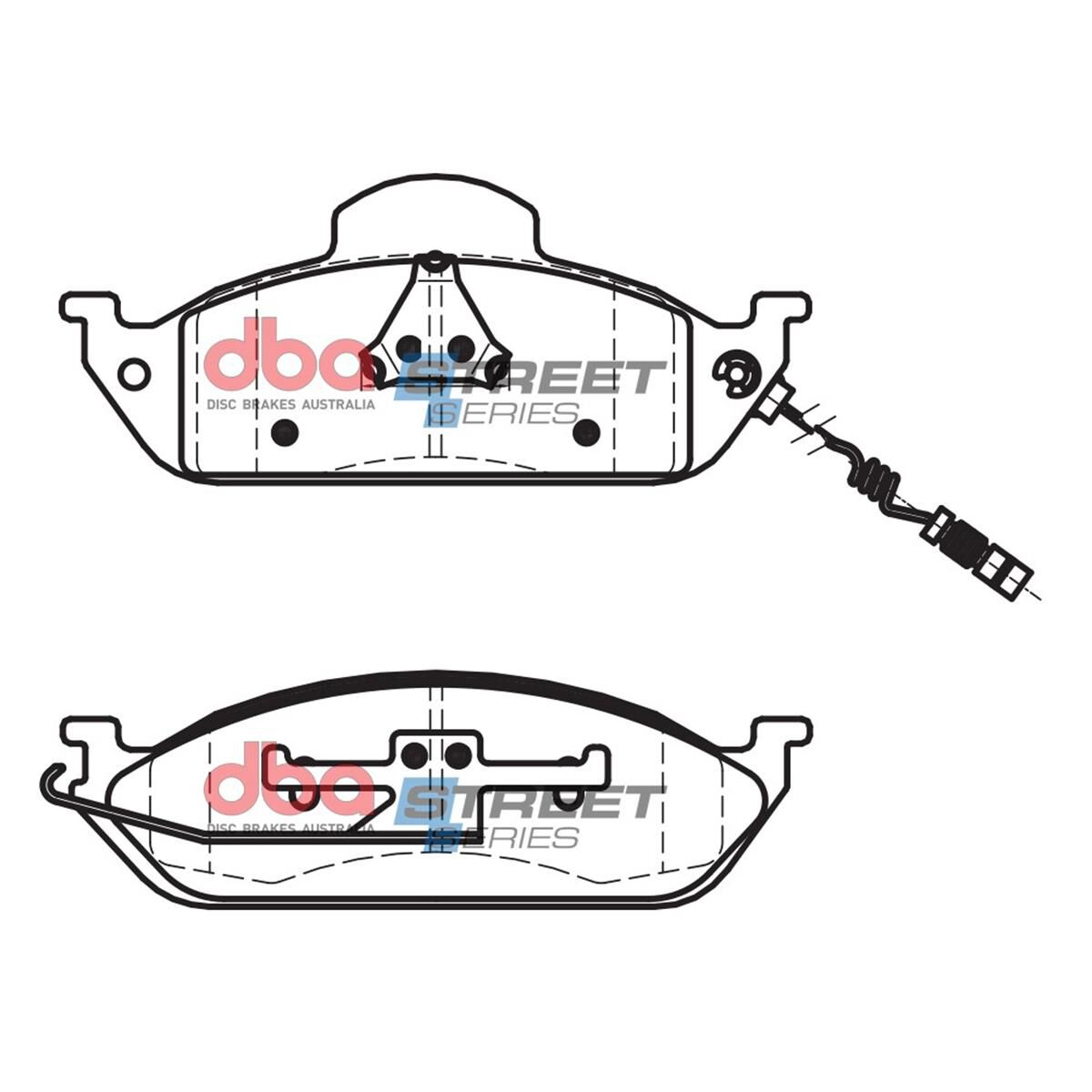 DBA SS STREET SERIES BRAKE PADS [ Mercedes 1998-2005 F ], , scaau_hi-res