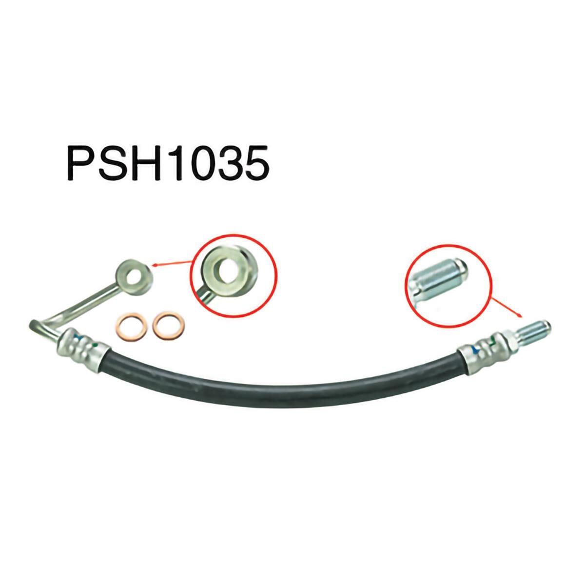 Power Steering Hose - Pressure - Holden / Isuzu Rodeo TF RWD & 4WD (2.3L (4ZD1) I4 Petrol & 2.6L (4ZE1) I4 Petrol), , scaau_hi-res