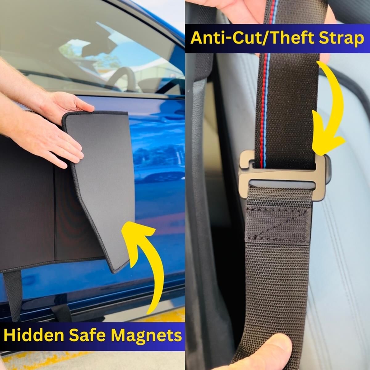 WHITE DENT GUARD WITH SAFE MAGNET ATTACHMENT ANTI-CUT SECURITY STRAP, , scaau_hi-res