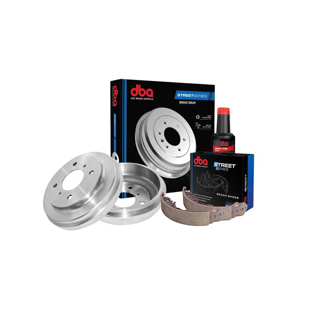 DBA BRAKE DRUM AND BRAKE SHOE COMBO PACK - DRUMS X 2, SET BRAKE SHOES, DBA1658CP, , scaau_hi-res