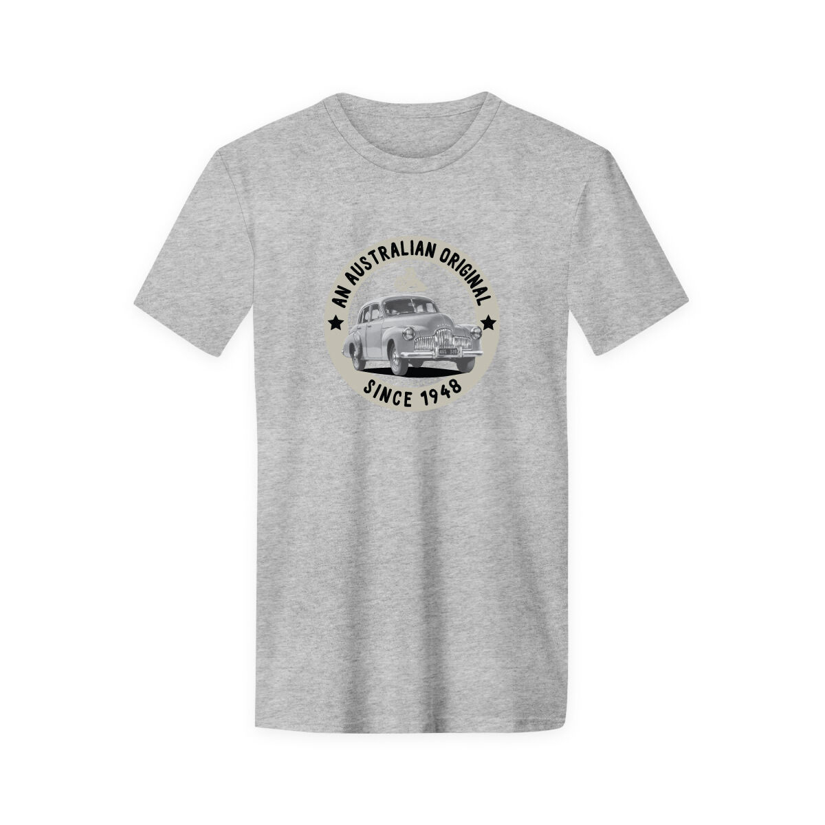 ADULT COTTON T-SHIRT-GREY MARLE [AN AUSTRALIAN 1948 ORIGINAL] [XL], , scaau_hi-res