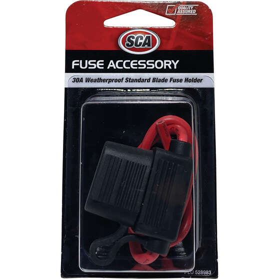 SCA Automotive Fuse Holder with Weatherproof Cap -  Standard Blade, 30 Amp, , scaau_hi-res