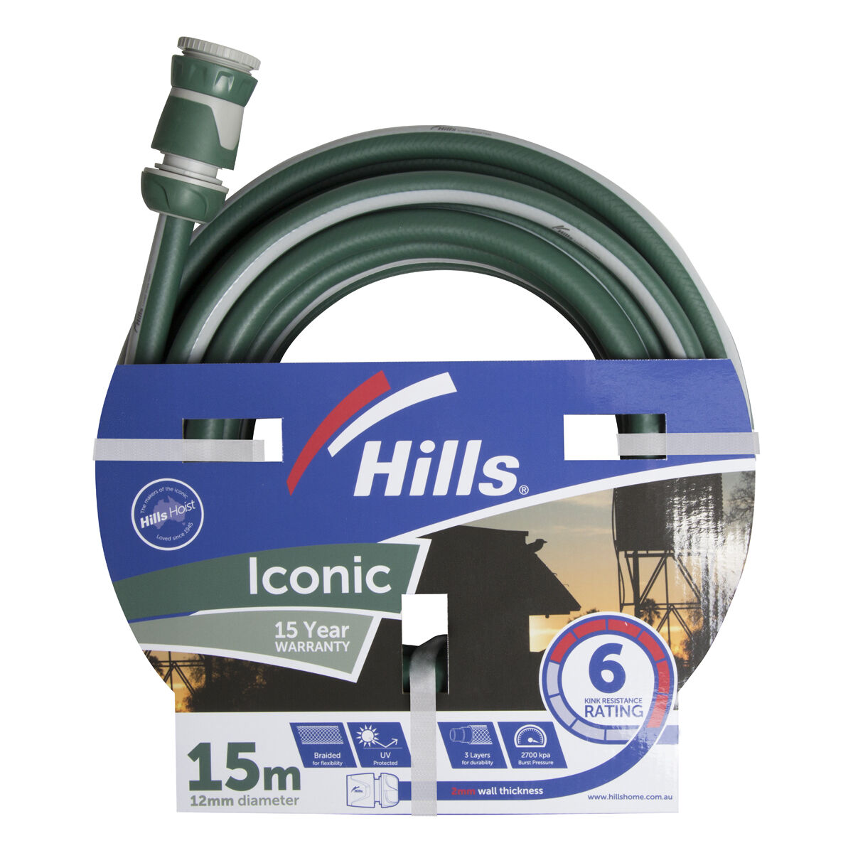 Hills Iconic Hose - 12mm x 15m, , scaau_hi-res