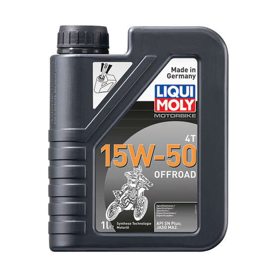 LIQUI MOLY Offroad 4T Motorcycle Oil 15W-50 1 Litre, , scaau_hi-res
