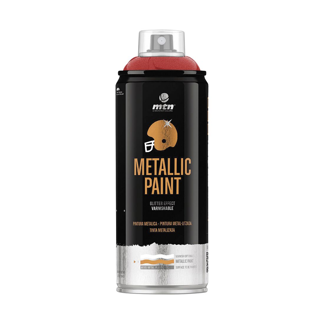 MTN Pro Metallic Red Spray Paint 400mL, , scaau_hi-res