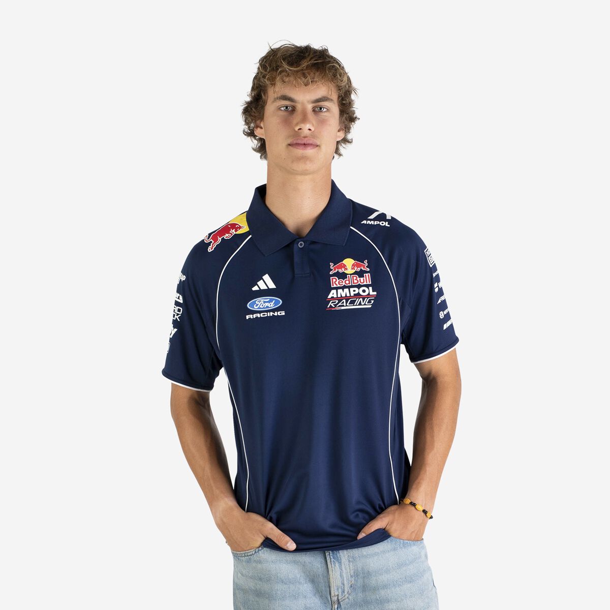 Red Bull Ampol Racing 2026 Polo Adidas S, , scaau_hi-res