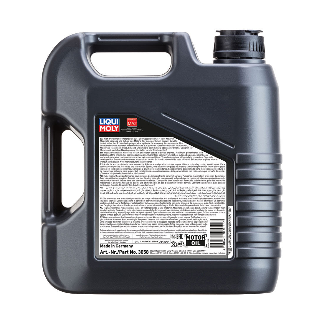 LIQUI MOLY Offroad 4T Motorcycle Oil 15W-50 4 Litre, , scaau_hi-res