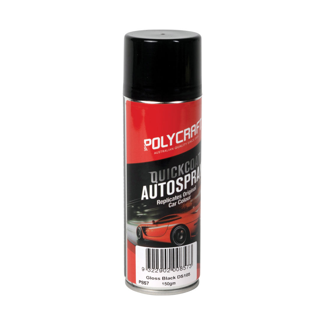 Polycraft Touch Up Paint Gloss Black - DS105 150g, , scaau_hi-res