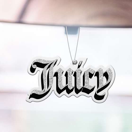Juicy Couture Air Freshener - Glitter Logo Silver/Black, , scaau_hi-res