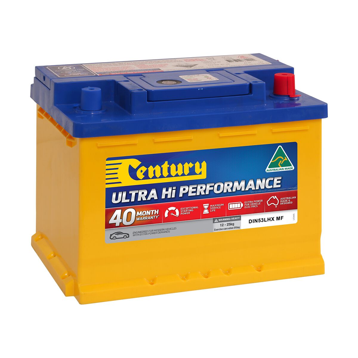 Century Ultra Hi Performance Car Battery DIN53LHX, , scaau_hi-res