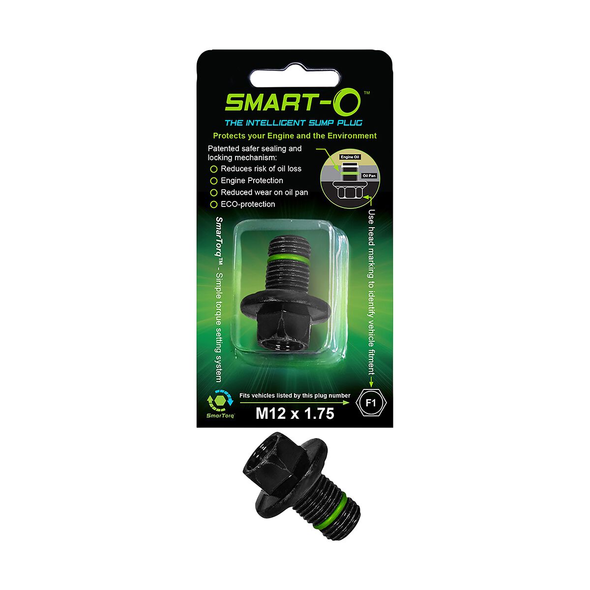 Smart-O Sump / Drain Plug F1 - M12 x 1.75mm, , scaau_hi-res