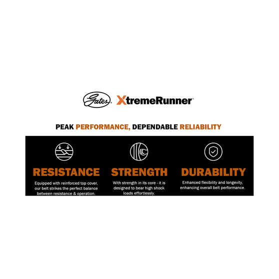 Gates XtremeRunner Micro-V Drive Belt - 6PK2200XR, , scaau_hi-res