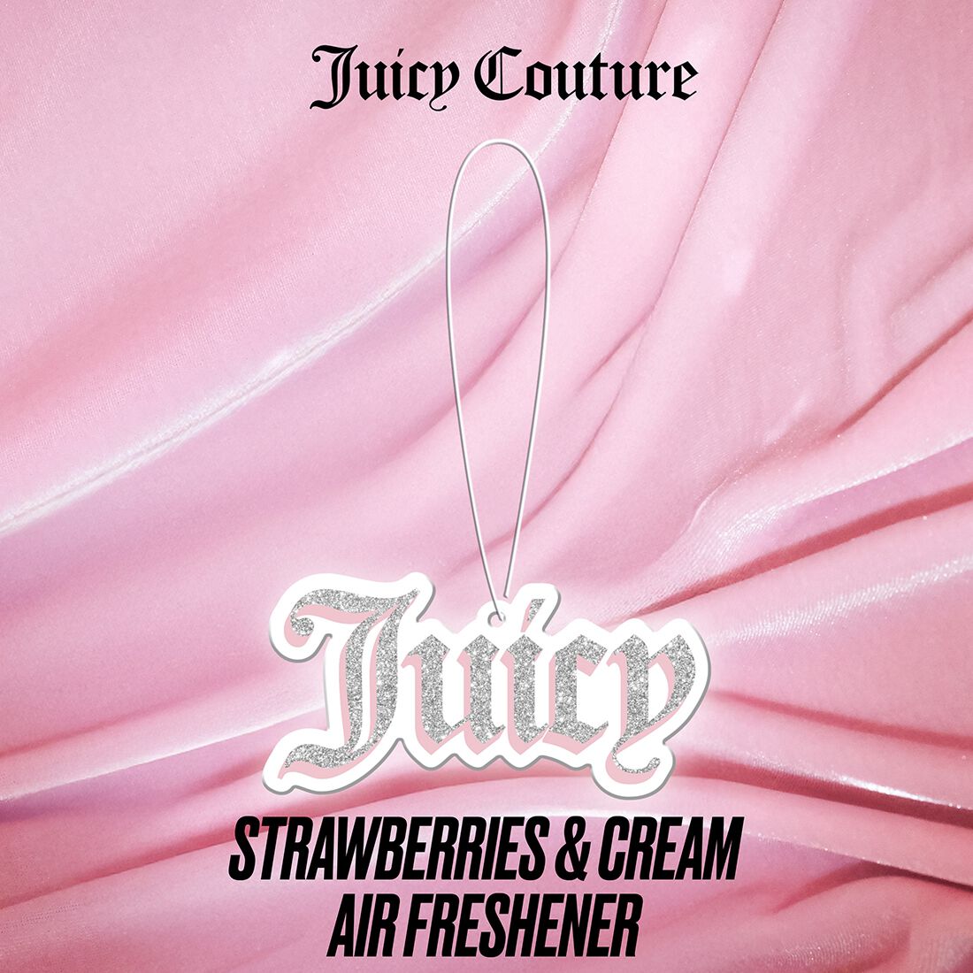 Juicy Couture Air Freshener - Glitter Logo Silver/Pink, , scaau_hi-res