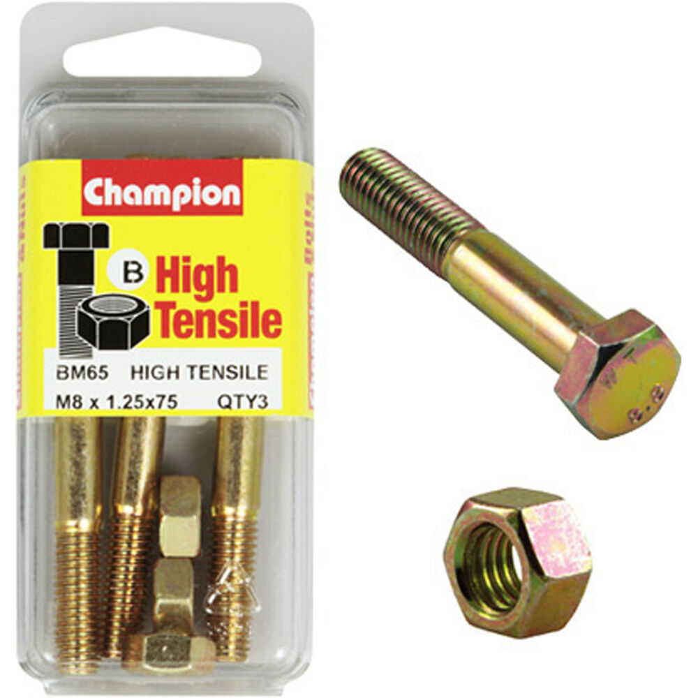 Champion Bolts M8 X 75, BM65 Supercheap Auto