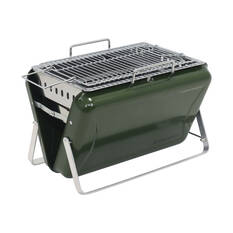 Mini BBQ Briefcase Grill Large Green, , scaau_hi-res