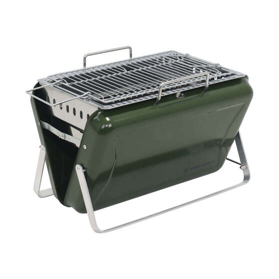 Mini BBQ Briefcase Grill Large Green, , scaau_hi-res