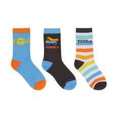 Tonka Kids Socks Size 9-12 3 Pack, , scaau_hi-res