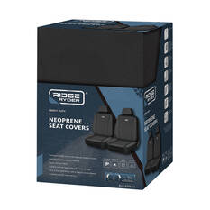 Ridge Ryder Neoprene Seat Covers Black Adjustable Headrests Airbag Compatible 30SAB, , scaau_hi-res
