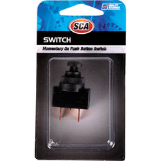 SCA Momentary Push Switch - 12/24V On, 12mm, , scaau_hi-res