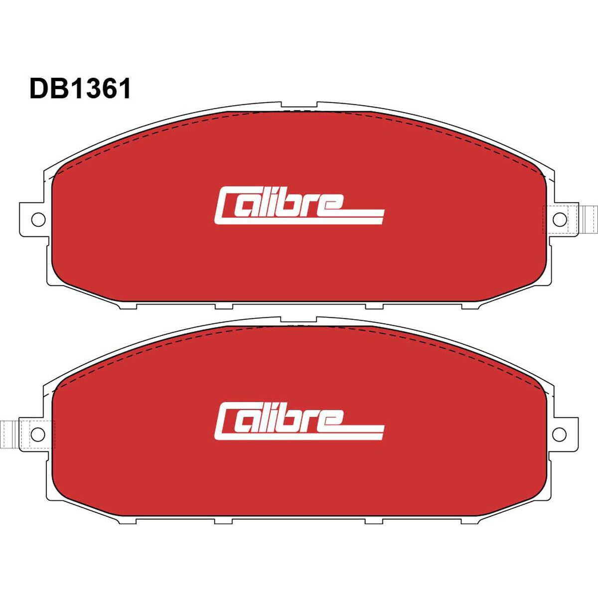 Calibre Disc Brake Pads DB1361CAL, , scaau_hi-res