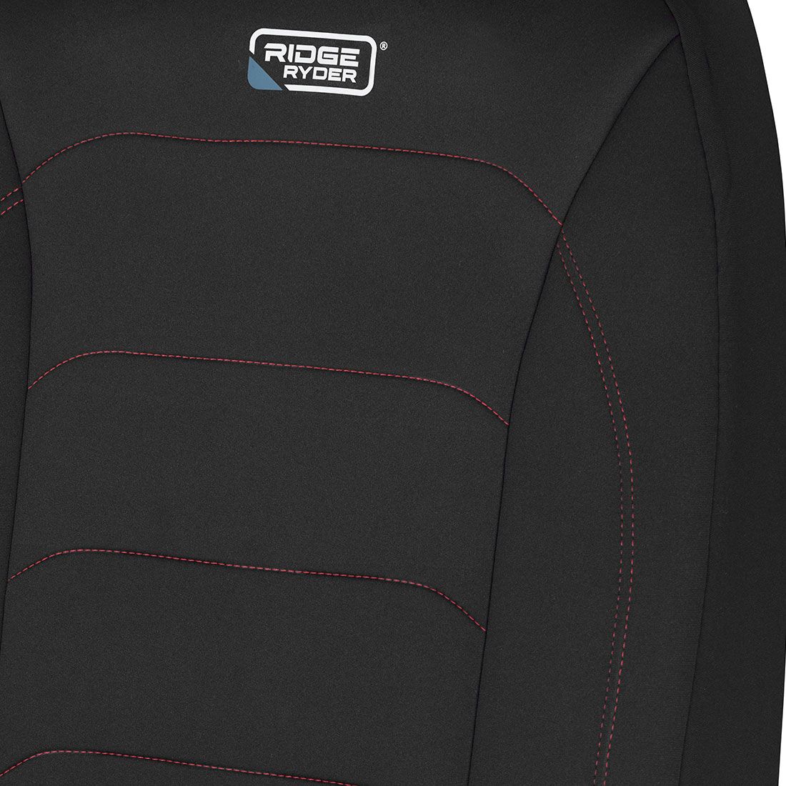 Ridge Ryder Neoprene Seat Covers Black/Red 30SAB, , scaau_hi-res