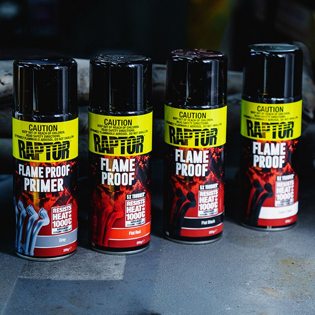 Raptor Flameproof Paint Satin Clear, , scaau_hi-res