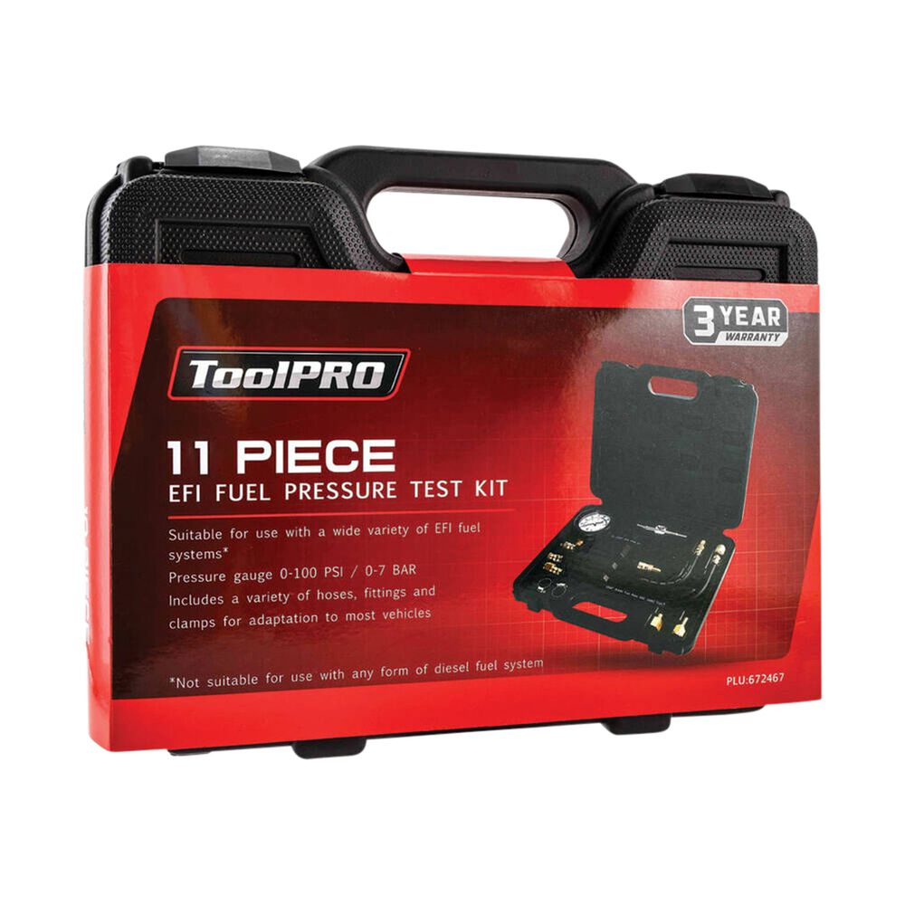 ToolPRO EFI Fuel Pressure Tester Kit 10 Piece Supercheap Auto