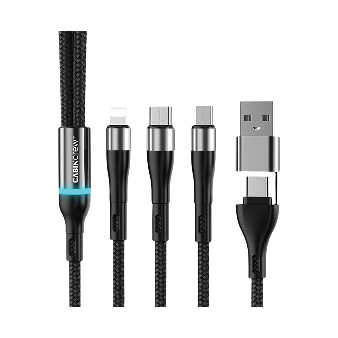 Cabin Crew Multi Lightning/USB-C/Micro USB Charging Cable, , scaau_hi-res